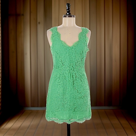 Joie Green Lace Cocktail Dress X-Small - Picture 1 of 4